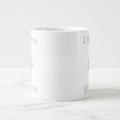 Ik hou van mijn oma (jongen flutterby) grote koffiekop (Voorkant)