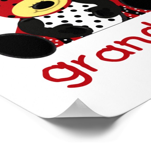 Ik hou van mijn oma (jongen ladybug) poster (Hoek)