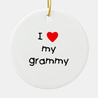 Ik hou van mijn oma keramisch ornament