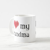 Ik hou van mijn oma koffiemok (Voorkant links)