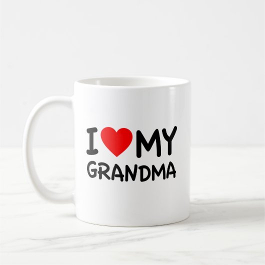 Ik hou van mijn oma koffiemok (Links)