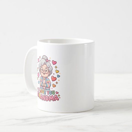Ik hou van mijn oma koffiemok (Voorkant links)