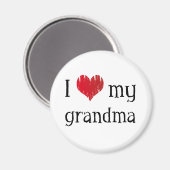 Ik hou van mijn oma magneet (Voorkant / Achterkant)