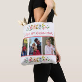 Ik hou van mijn oma met 3 foto's tote bag (Dichtbij)