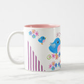 Ik hou van mijn oma-mok met schattige baby tweekleurige koffiemok (Links)