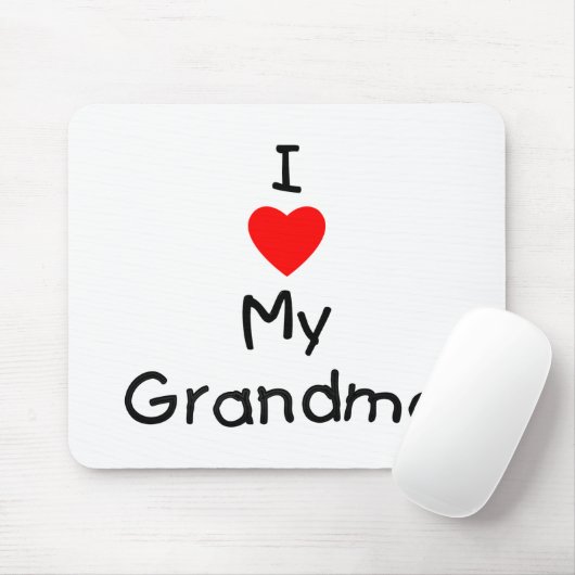 Ik hou van mijn oma muismat (Met muis)