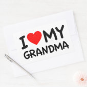 Ik hou van mijn oma rechthoekige sticker (Envelop)