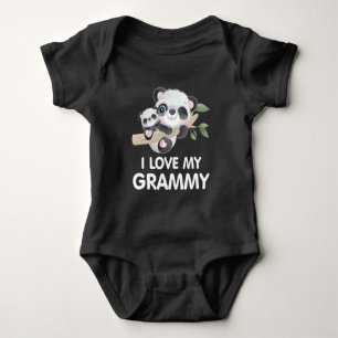 Ik hou van mijn oma schattige baby en volwassen pa romper