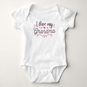 Ik hou van mijn oma schattige nieuwe baby kleding romper