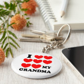 Ik hou van mijn oma sleutelhanger (Zijkant)