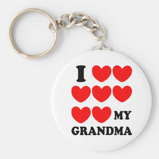 Ik hou van mijn oma sleutelhanger (Voorkant)