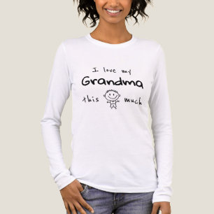 Ik hou van mijn oma typografie genaamd jongen graf Tri-Blend shirt