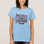 Ik hou van mijn oma typografie t-shirt (Voorkant)