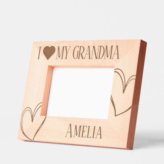 Ik hou van mijn oma verjaardag afbeelding lijst gegraveerde lijstjes (Links)