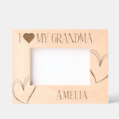Ik hou van mijn oma verjaardag afbeelding lijst gegraveerde lijstjes (Voorkant)