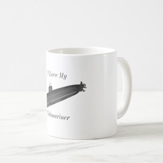 Ik hou van mijn onderzeeër mok (Voorkant rechts)