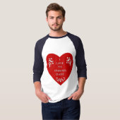 Ik hou van mijn ongeboren baby t-shirt (Voorkant volledig)