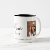 Ik hou van mijn oom 2 Foto Aangepaste Mok (Voorkant rechts)