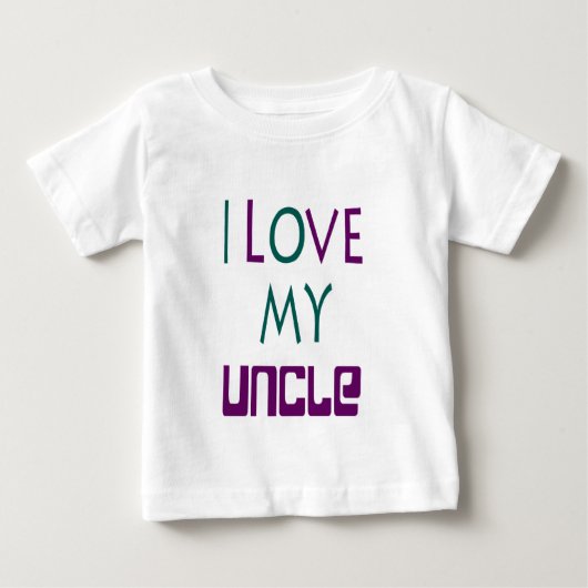 Ik hou van mijn oom Baby Tee (Voorkant)