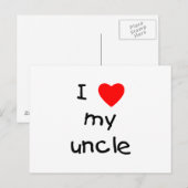 Ik hou van mijn oom briefkaart (Voorkant / Achterkant)