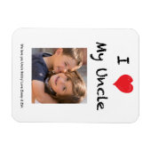 Ik hou van mijn Oom Foto Magnet Keepslag Magneet (Horizontaal)