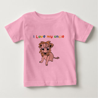 Ik hou van mijn oom Long Slapeve Baby Shirt