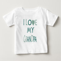 Ik hou van mijn opa baby t-shirt