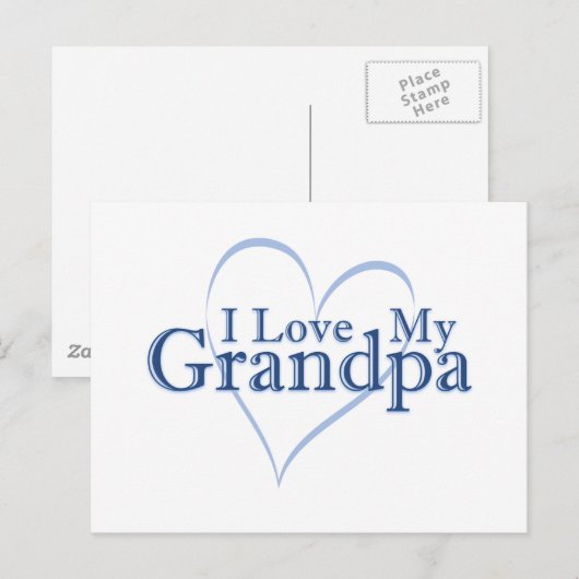 Ik hou van mijn opa briefkaart (Voorkant / Achterkant)