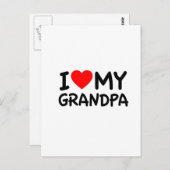 Ik hou van mijn opa briefkaart (Voorkant / Achterkant)