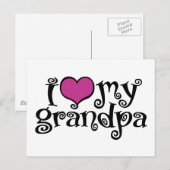 Ik hou van mijn opa briefkaart (Voorkant / Achterkant)