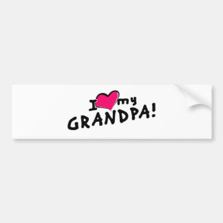 Ik hou van mijn opa! bumpersticker