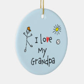 Ik hou van mijn opa foto keramisch ornament (Rechts)