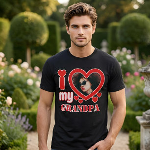 Ik hou van mijn opa gepersonaliseerd t-shirt