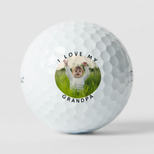 Ik hou van mijn opa kleinkind foto Titleist Golfballen