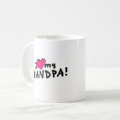 Ik hou van mijn opa! koffiemok (Voorkant links)