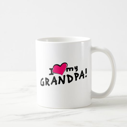 Ik hou van mijn opa! koffiemok (Rechts)