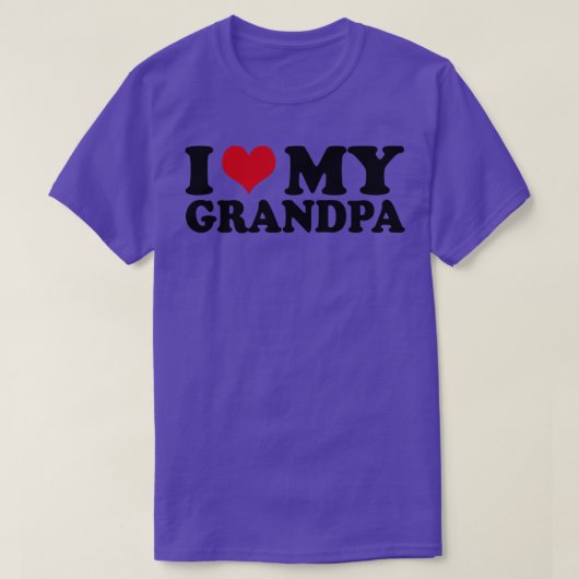 Ik hou van mijn opa opa vaderdag t-shirt (Design voorkant)