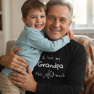 Ik hou van mijn opa typografie genaamd grafisch t-shirt
