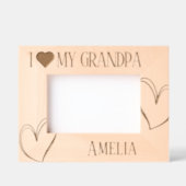 Ik hou van mijn opa verjaardag afbeelding lijst gegraveerde lijstjes (Voorkant)