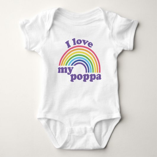 Ik hou van mijn oppa - Cute Rainbow Romper (Voorkant)