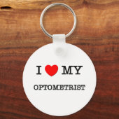Ik hou van mijn OPTOMETRIST Sleutelhanger (Voorkant)