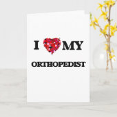 Ik hou van mijn Orthopedist Kaart (Gele Bloem)