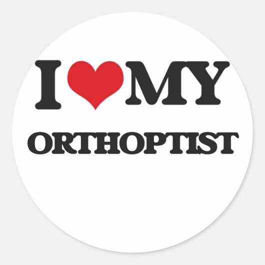 Ik hou van mijn Orthoptist Sticker (Voorkant)