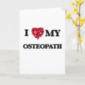 Ik hou van mijn Osteopath Kaart (Gele Bloem)