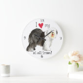 Ik hou van mijn oude Engelse Sheepdog Grote Klok (Huis)