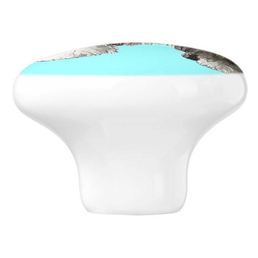 Ik hou van mijn oude Engelse Sheepdog Keramische Knop (Zijkant)