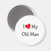 Ik hou van mijn oude Man Magneet (Voorkant / Achterkant)
