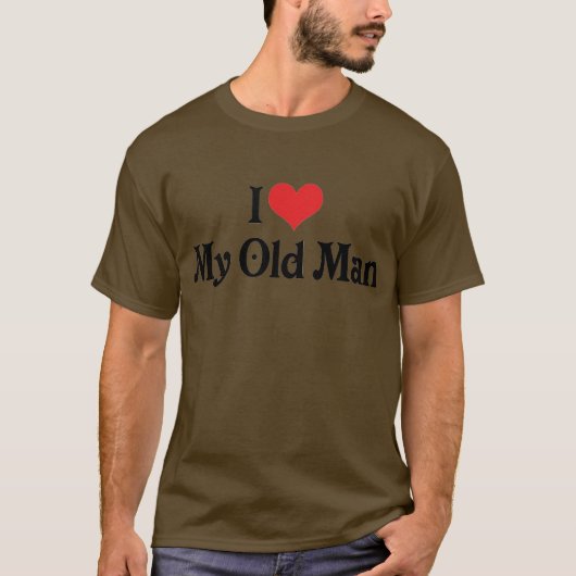 Ik hou van mijn oude man t-shirt (Voorkant)