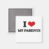 Ik hou van mijn ouders magneet (Voorkant / Achterkant)