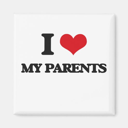 Ik hou van mijn ouders magneet (Voorkant)